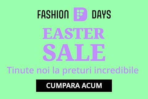 Vezi promotiile Easter SALE Fashion Days 2024